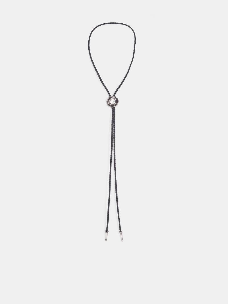 Alix Stud Braid Bolo Tie (B0013551-JW026-BLACK)
