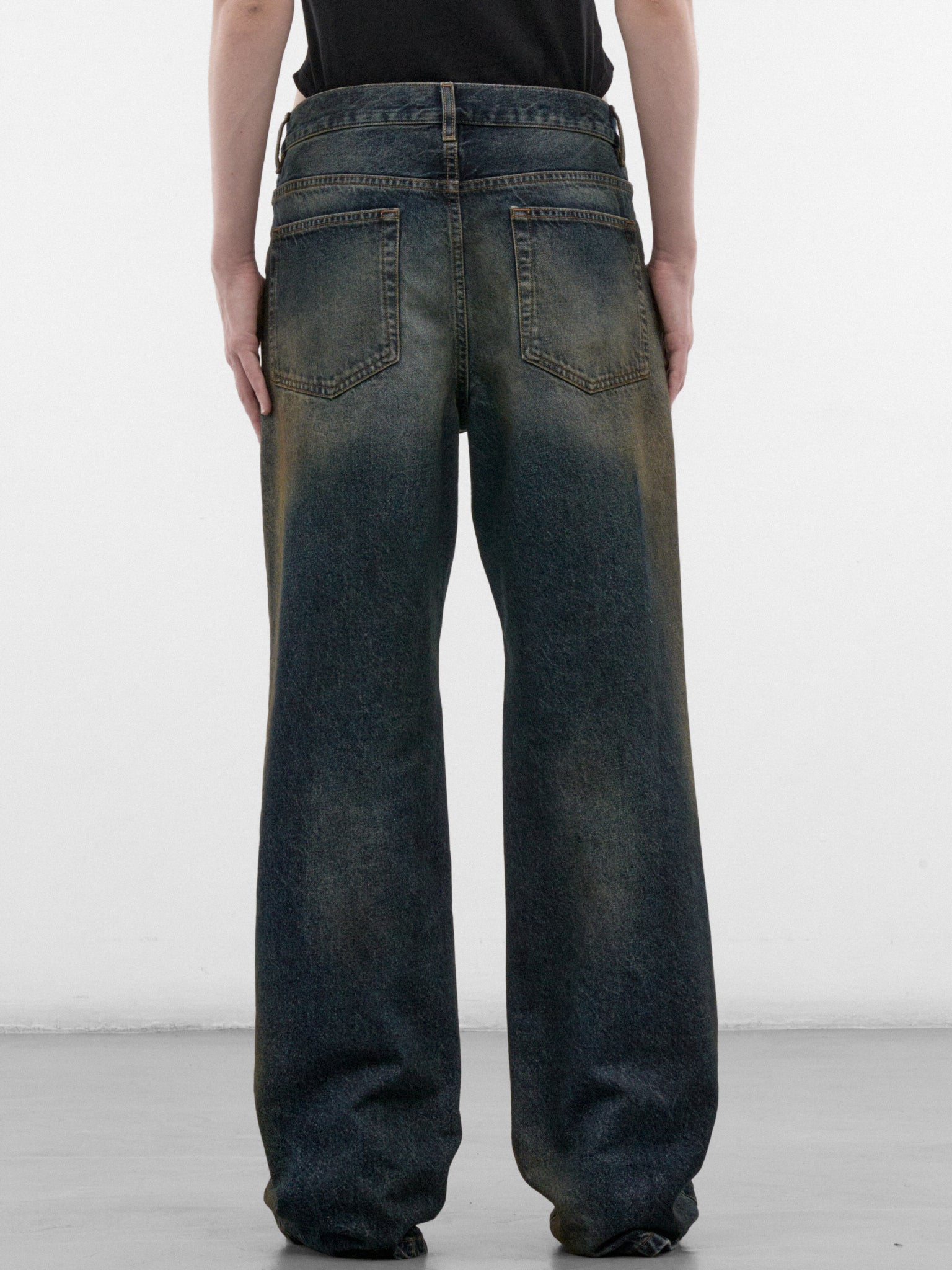 Genoveva Blue Relaxed Flared Jeans (B0013624-FA770-DEEP-BLUE)