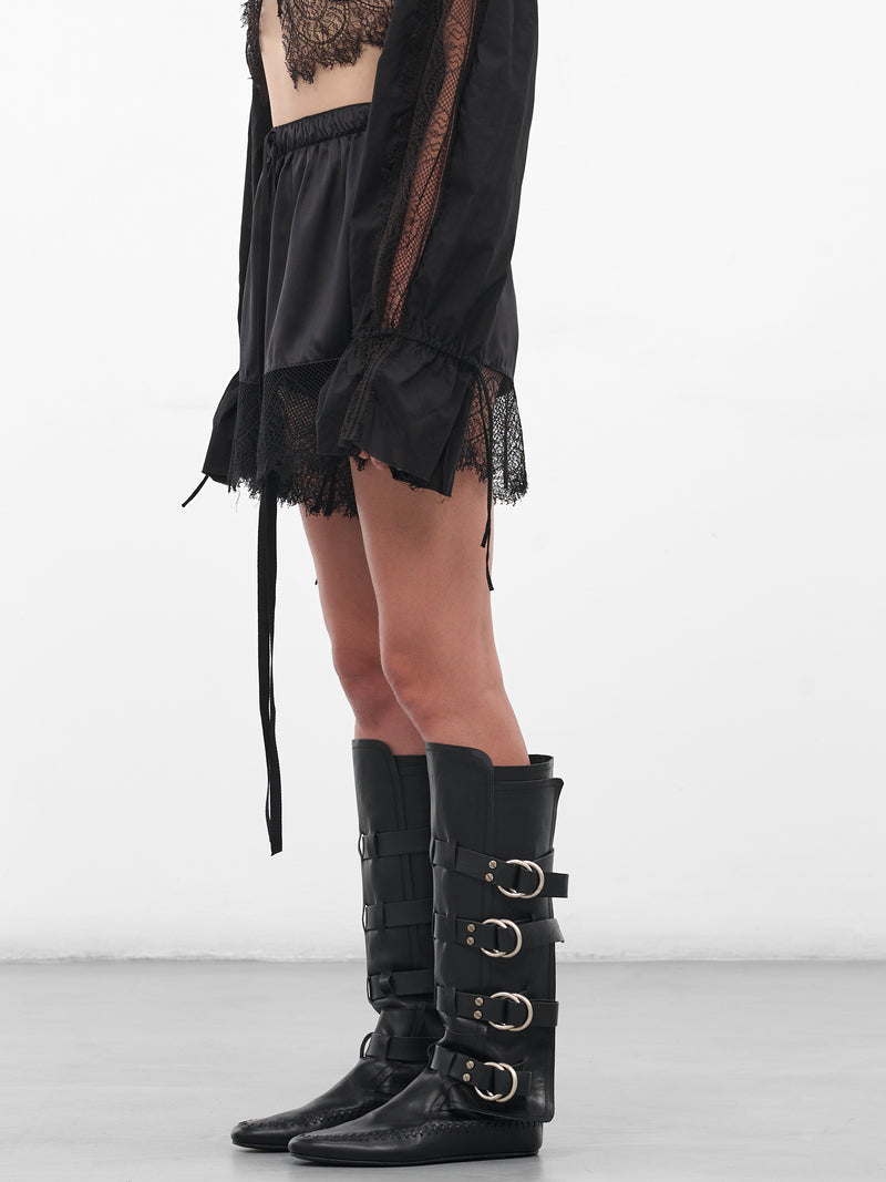 Black Vere Silk Micro Boxers (B0013629-FA134-BLACK)