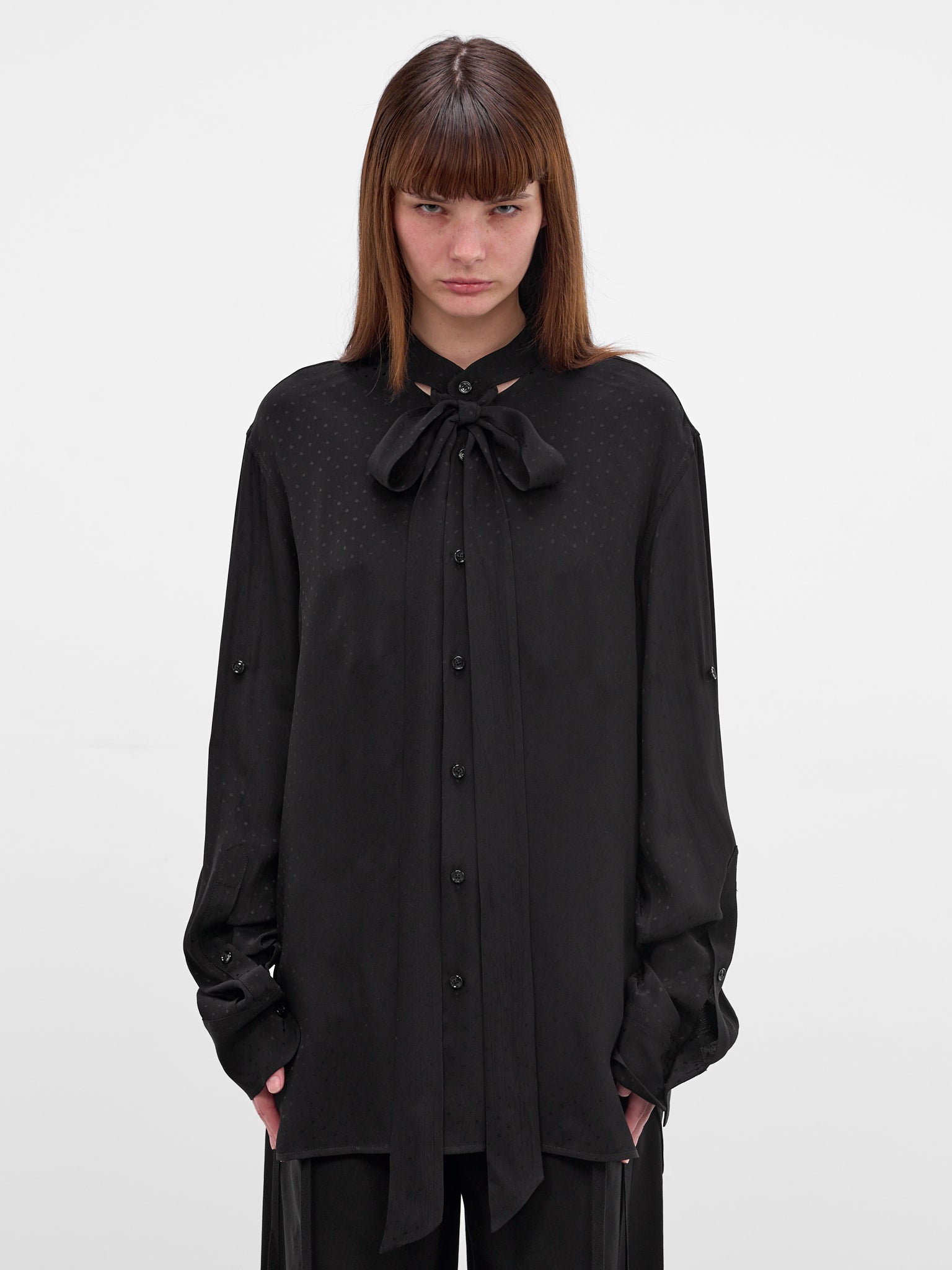 Dien Black Foulard Dot Shirt (B0013768-FA713-BLACK)