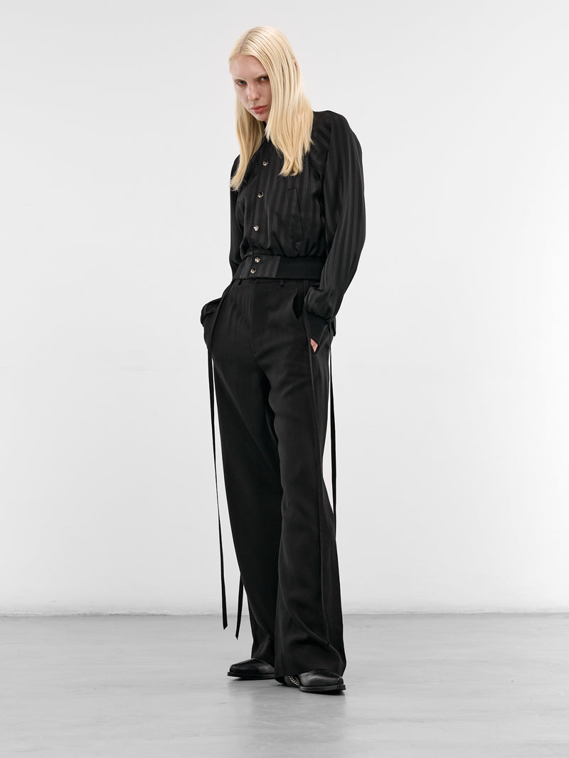 Arya Striped Raglan Bomber Jacket (B0013777-FA705-099-BLACK)