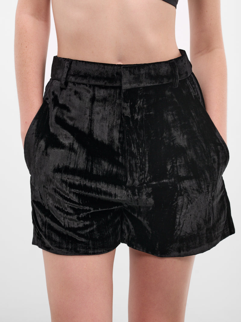 Stine Black Tailored Mini Shorts (B0013786-FA710-BLACK)