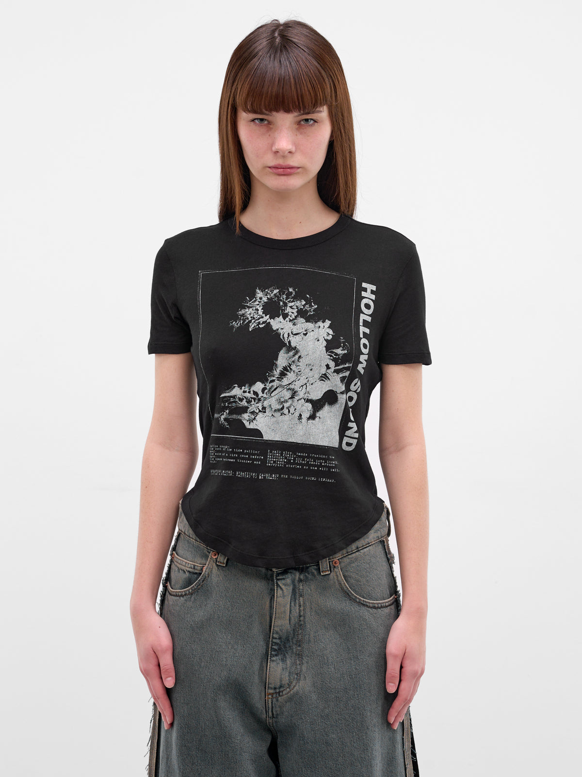 Floor Black 'Hollow Sound' Tee (B0013840-FA206-BLACK)