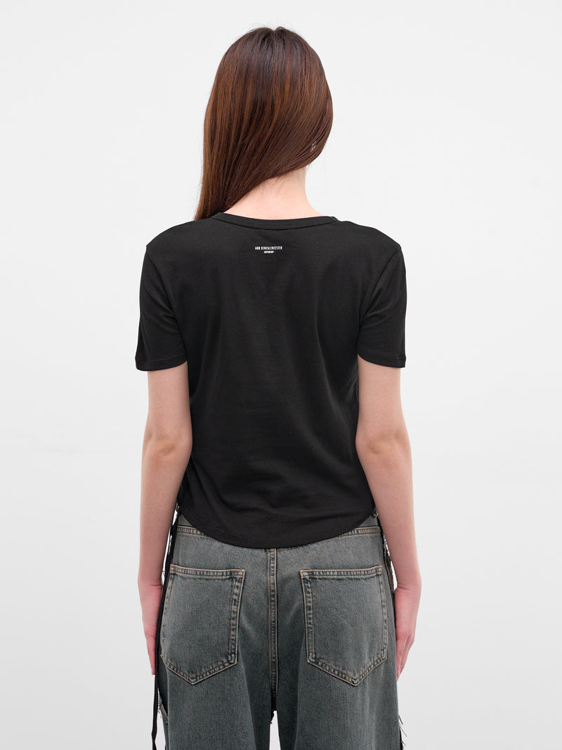 Black 'Love Is A Window' Tee (B0013841-FA206-BLACK)