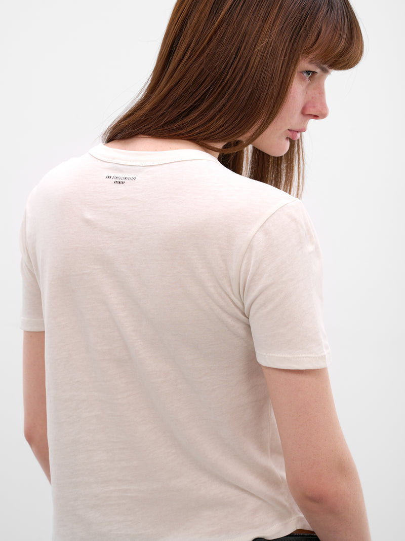 White 'Love Is A Window' Tee (B0013841-FA206-IVORY)