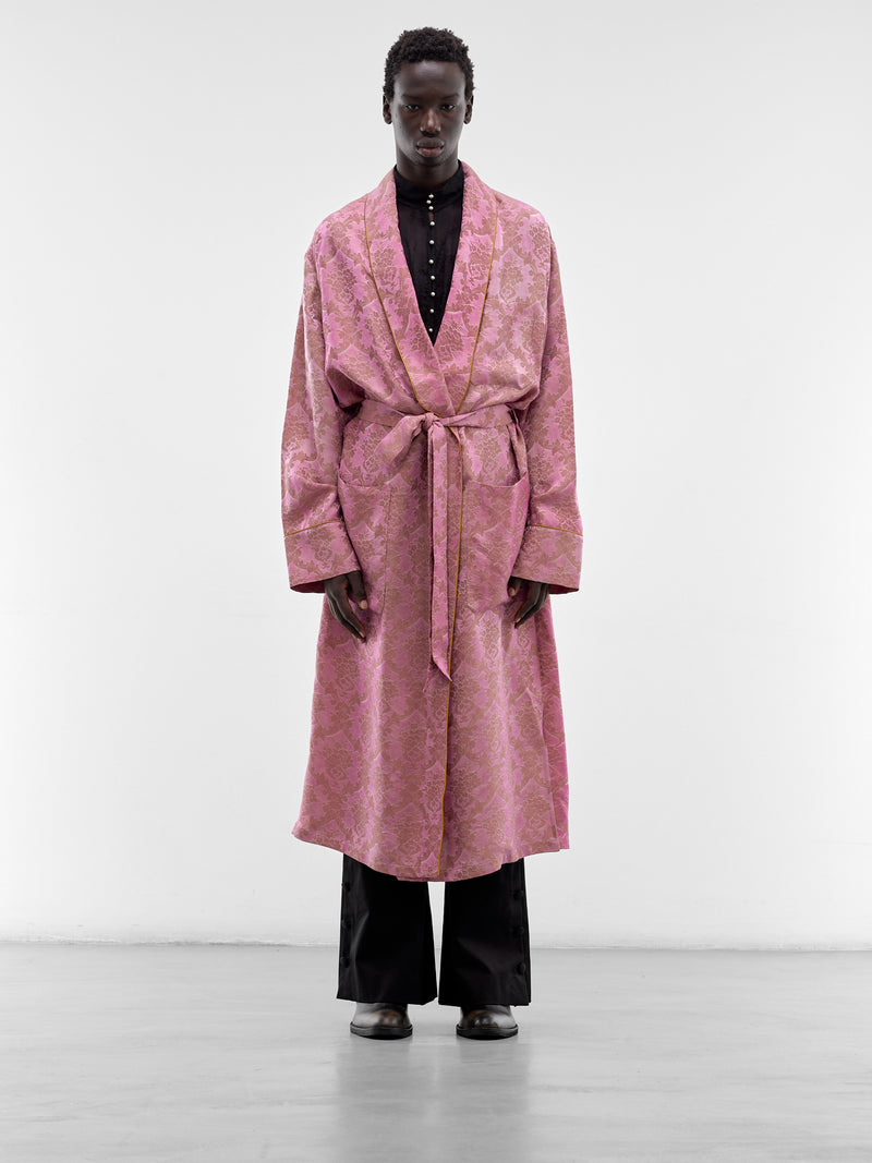 Vorm Fluid Belted Lounge Coat (B0013927-FA730-BLOOM-PINK)