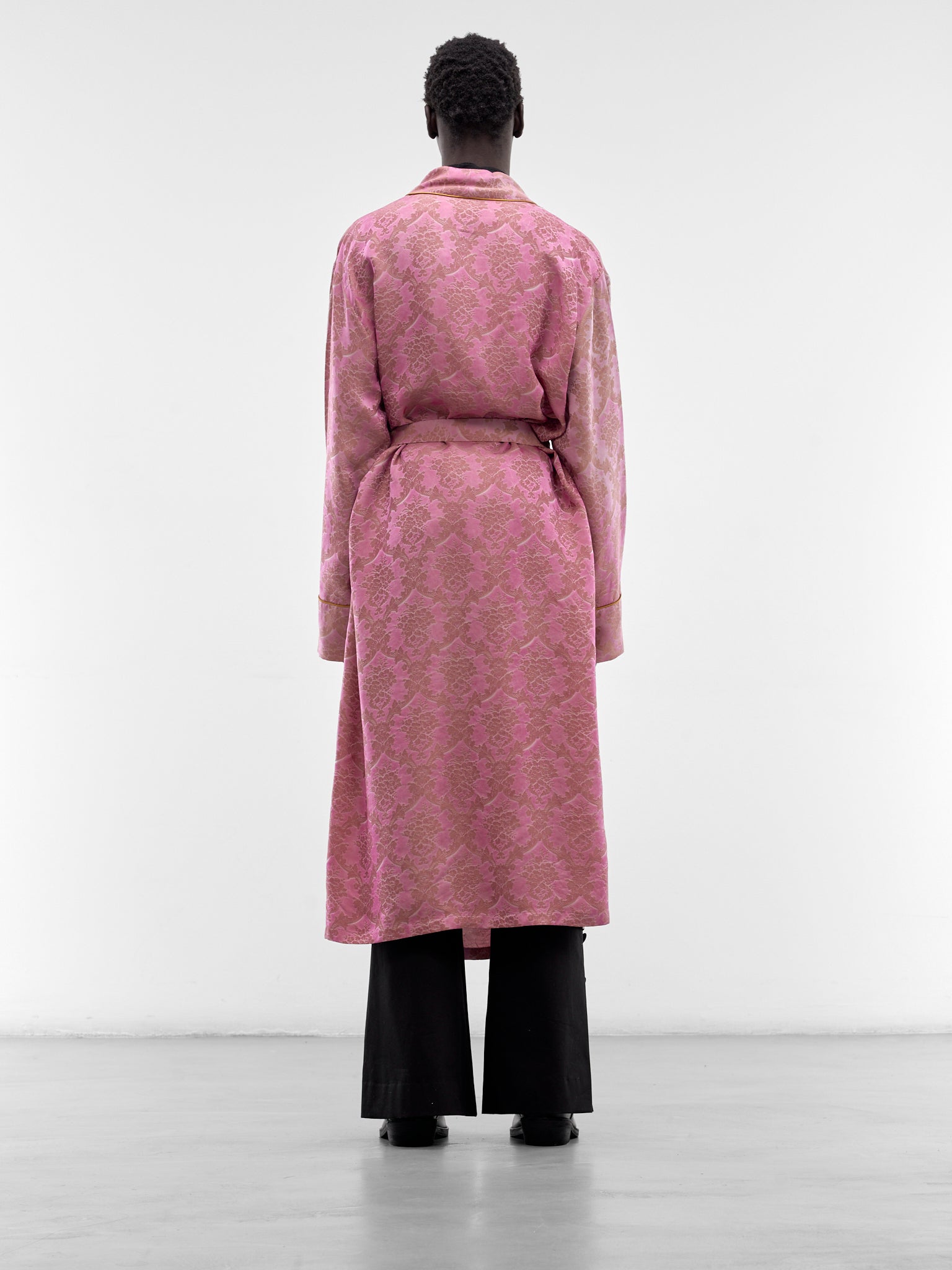 Vorm Fluid Belted Lounge Coat (B0013927-FA730-BLOOM-PINK)