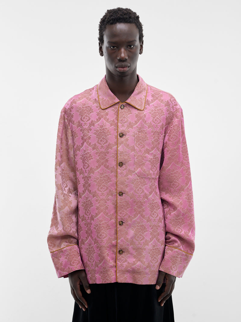 Pink Damon Relaxed Lounge Shirt (B0013933-FA730-BLOOM-PINK)