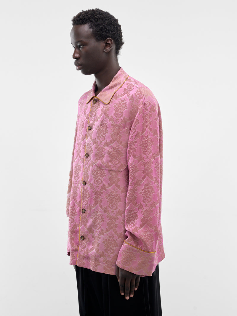 Pink Damon Relaxed Lounge Shirt (B0013933-FA730-BLOOM-PINK)