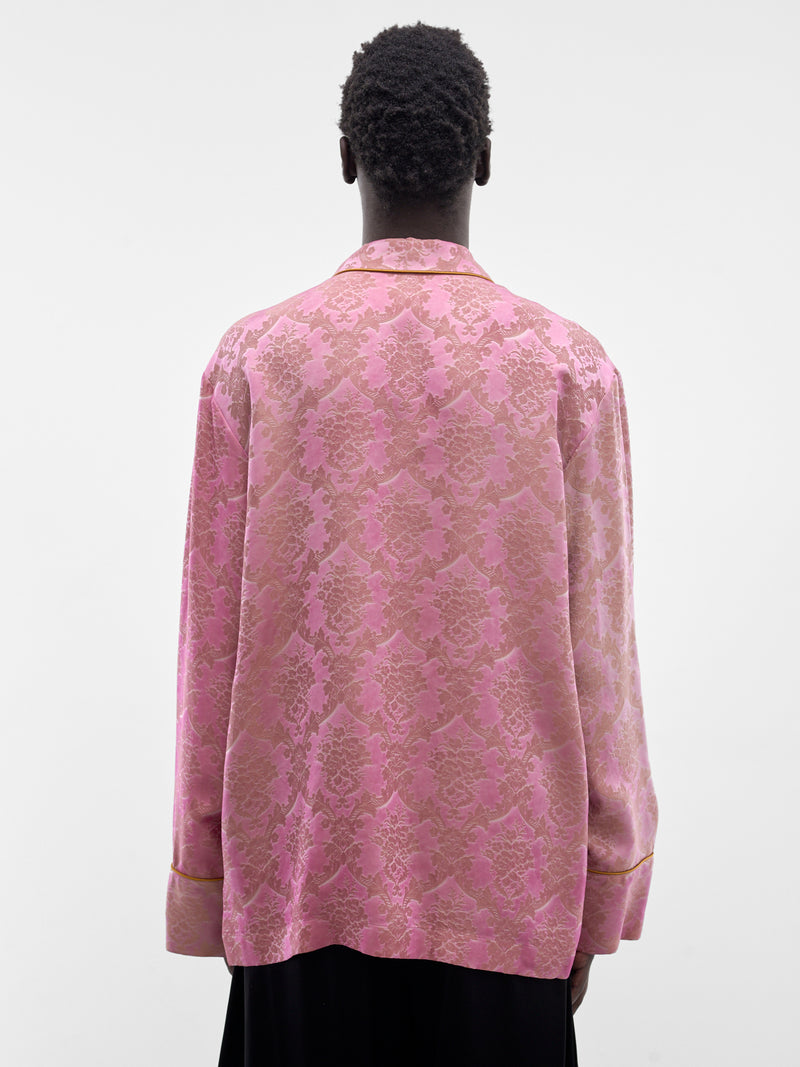 Pink Damon Relaxed Lounge Shirt (B0013933-FA730-BLOOM-PINK)