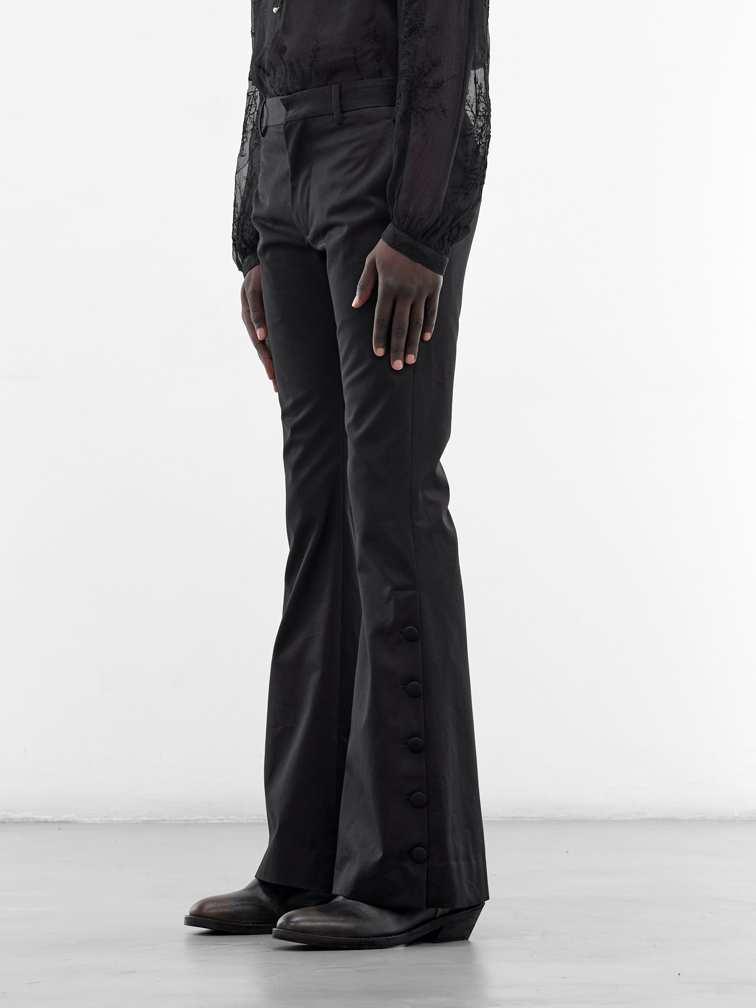 Black Vald Slim Bootcut Trousers (B0013936-FA709-BLACK)