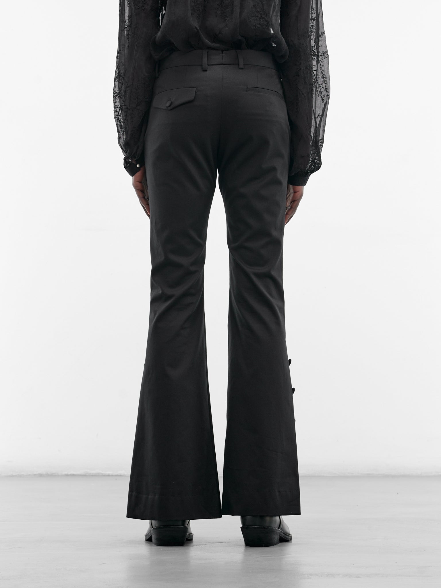 Black Vald Slim Bootcut Trousers (B0013936-FA709-BLACK)