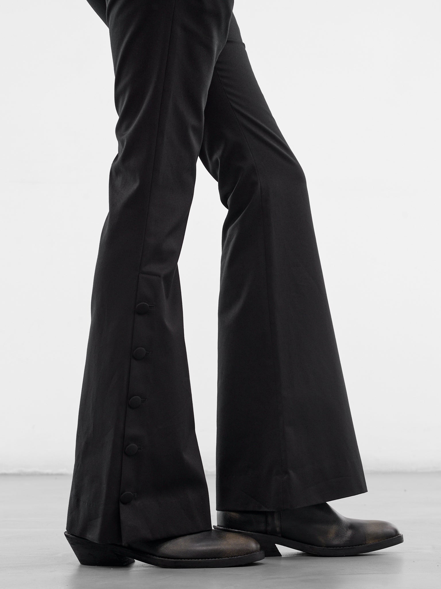 Black Vald Slim Bootcut Trousers (B0013936-FA709-BLACK)