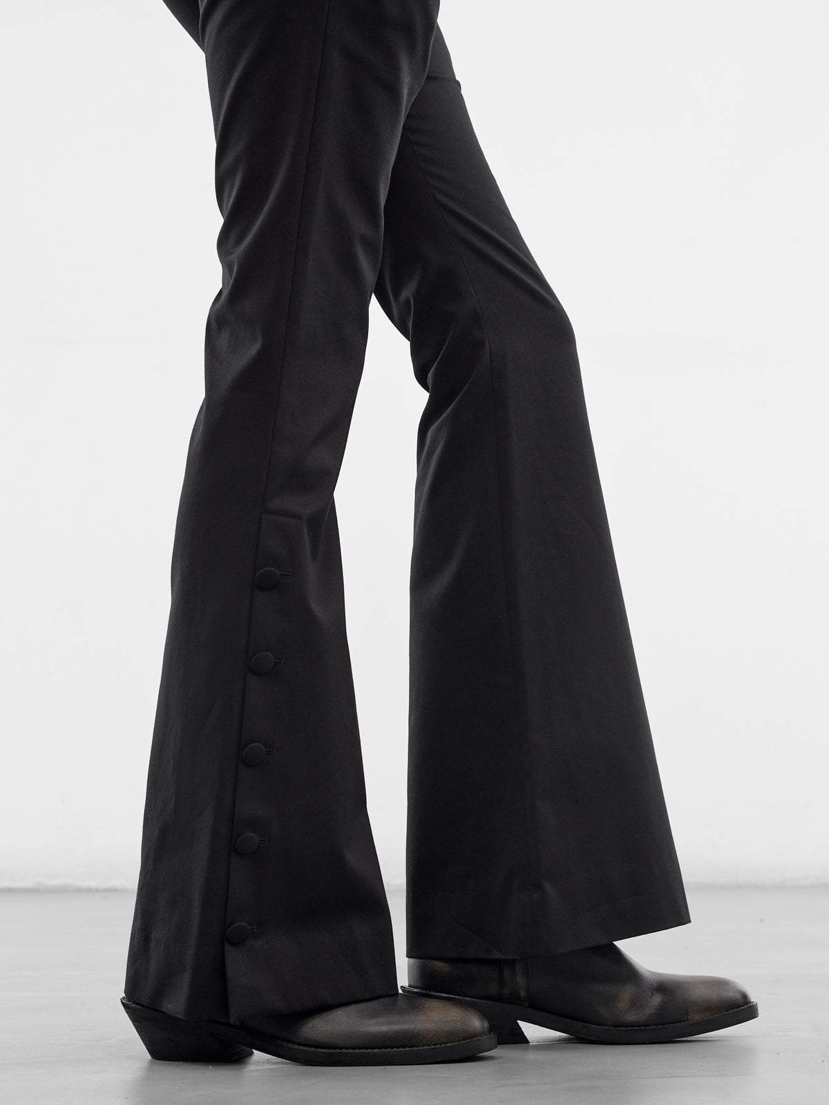 Black Vald Slim Bootcut Trousers (B0013936-FA709-BLACK)