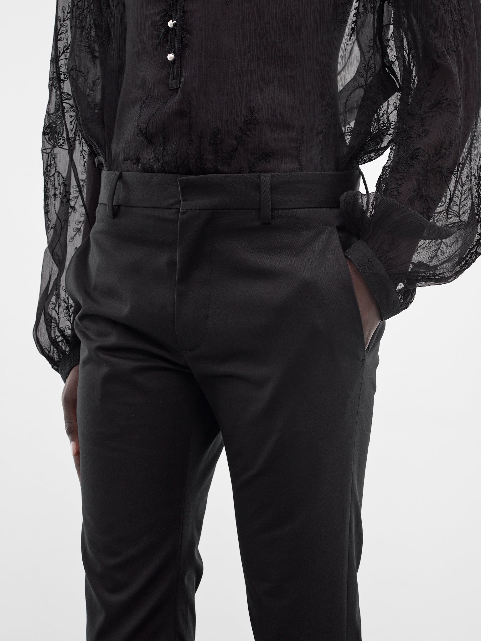 Black Vald Slim Bootcut Trousers (B0013936-FA709-BLACK)