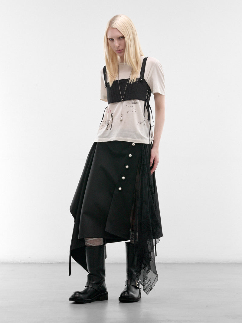 Black Anke Mini Bustier Top (B0014031-FA709-BLACK)