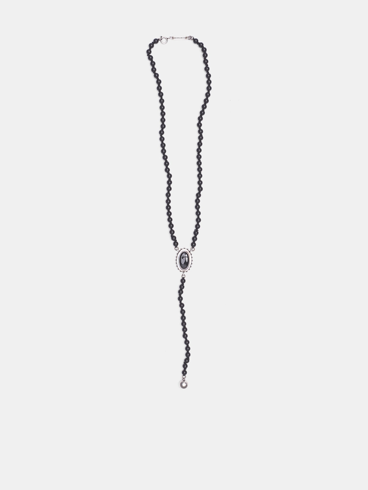 Imen Silver Beaded Necklace (B0014114-OT018-ANTIQUE-SILVER)