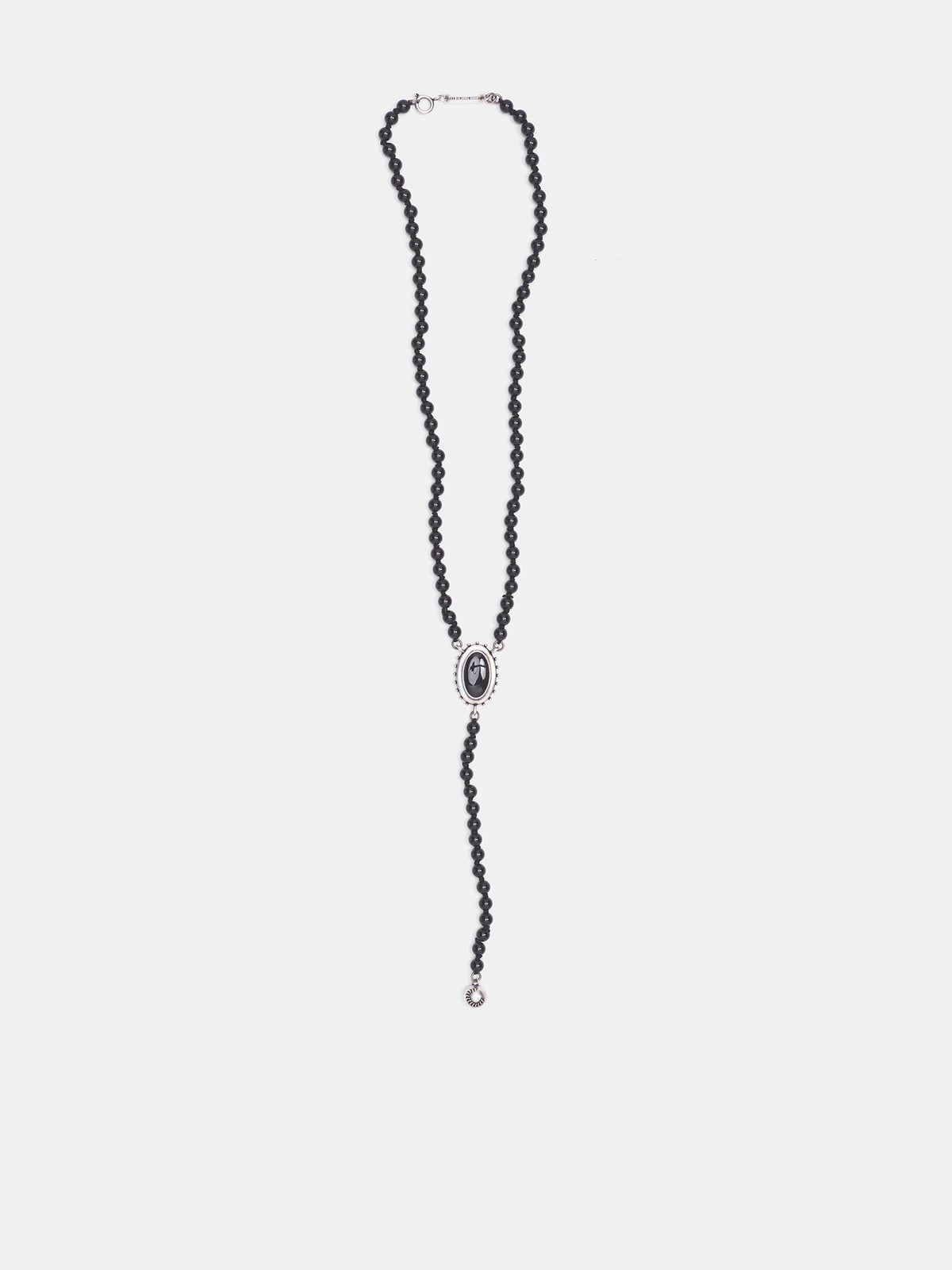 Imen Silver Beaded Necklace (B0014114-OT018-ANTIQUE-SILVER)