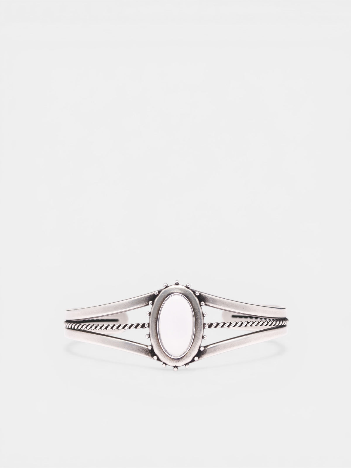 Fern Silver Cuff Bracelet (B0014124-JW020-ANTIQUE-SILVER)