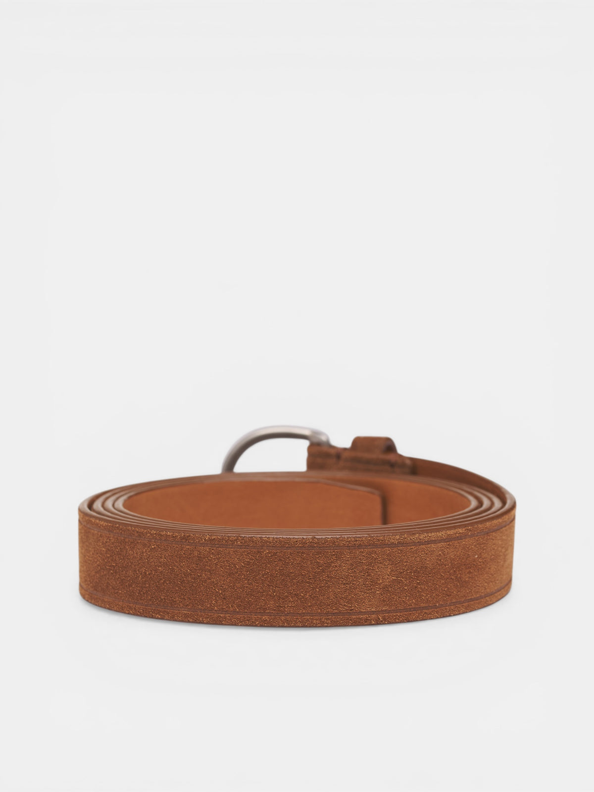 Konji Brown Reverse Leather Belt (B0014194-LT194-SAND-FADED-BLAC)