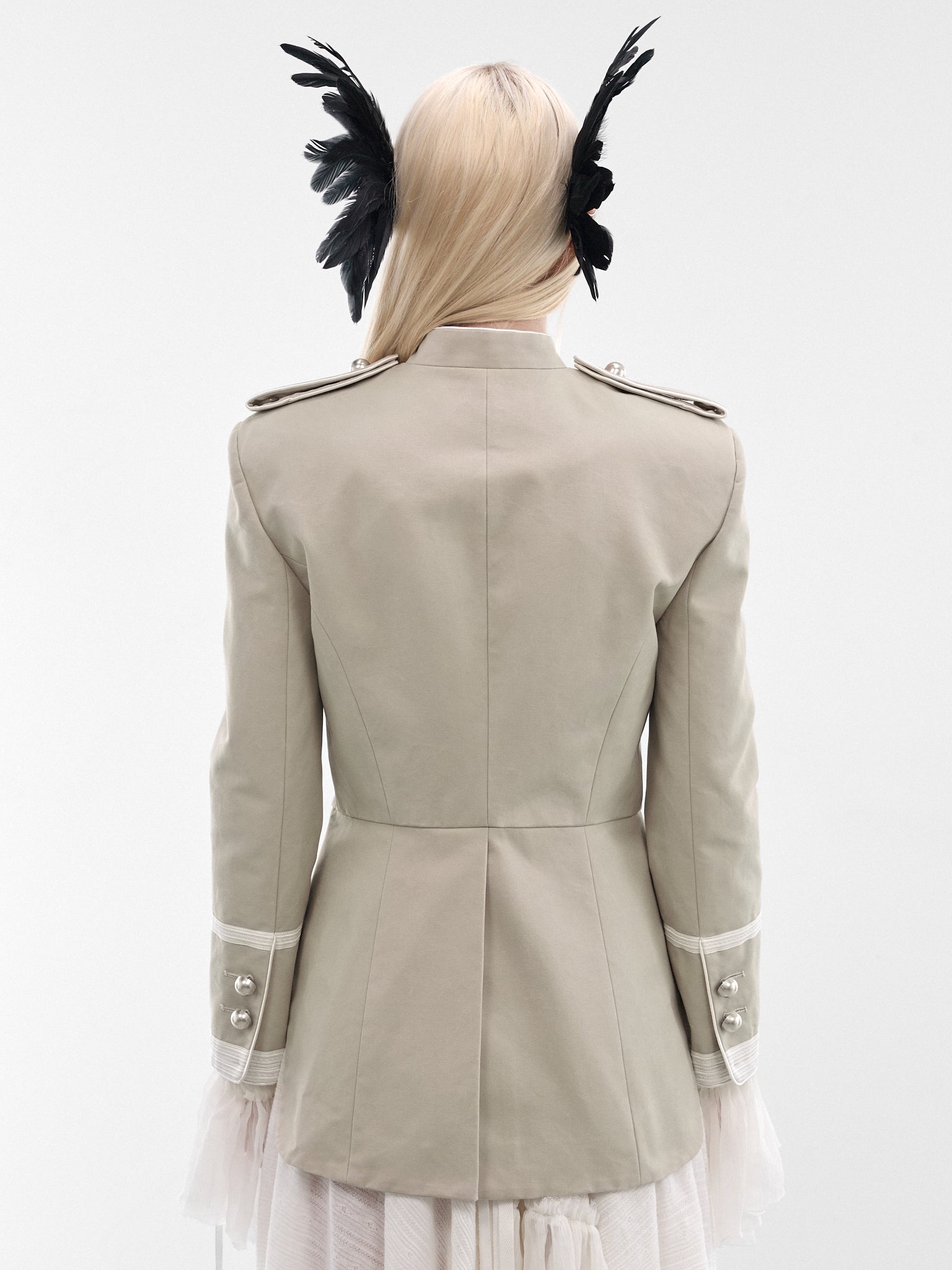 Oyster Til Marsina Cropped Jacket (B0014200-FA728-OYSTER)