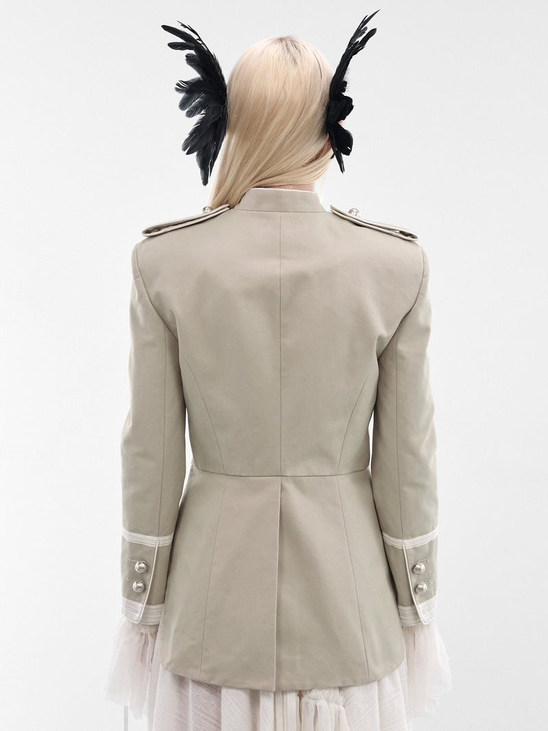 Oyster Til Marsina Cropped Jacket (B0014200-FA728-OYSTER)