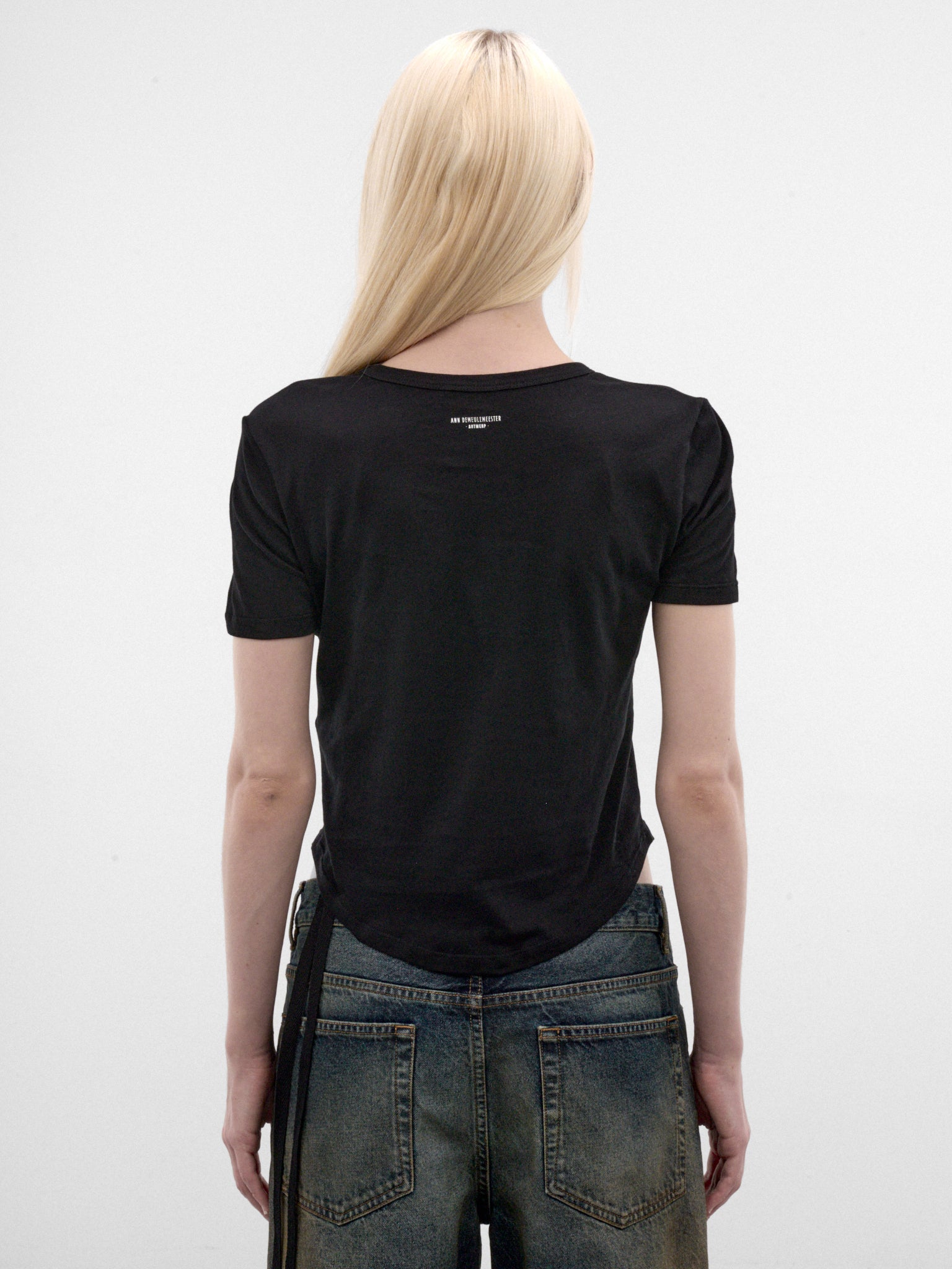 Black Micro "Lovers Forever" Tee (B0014240-FA206-BLACK)
