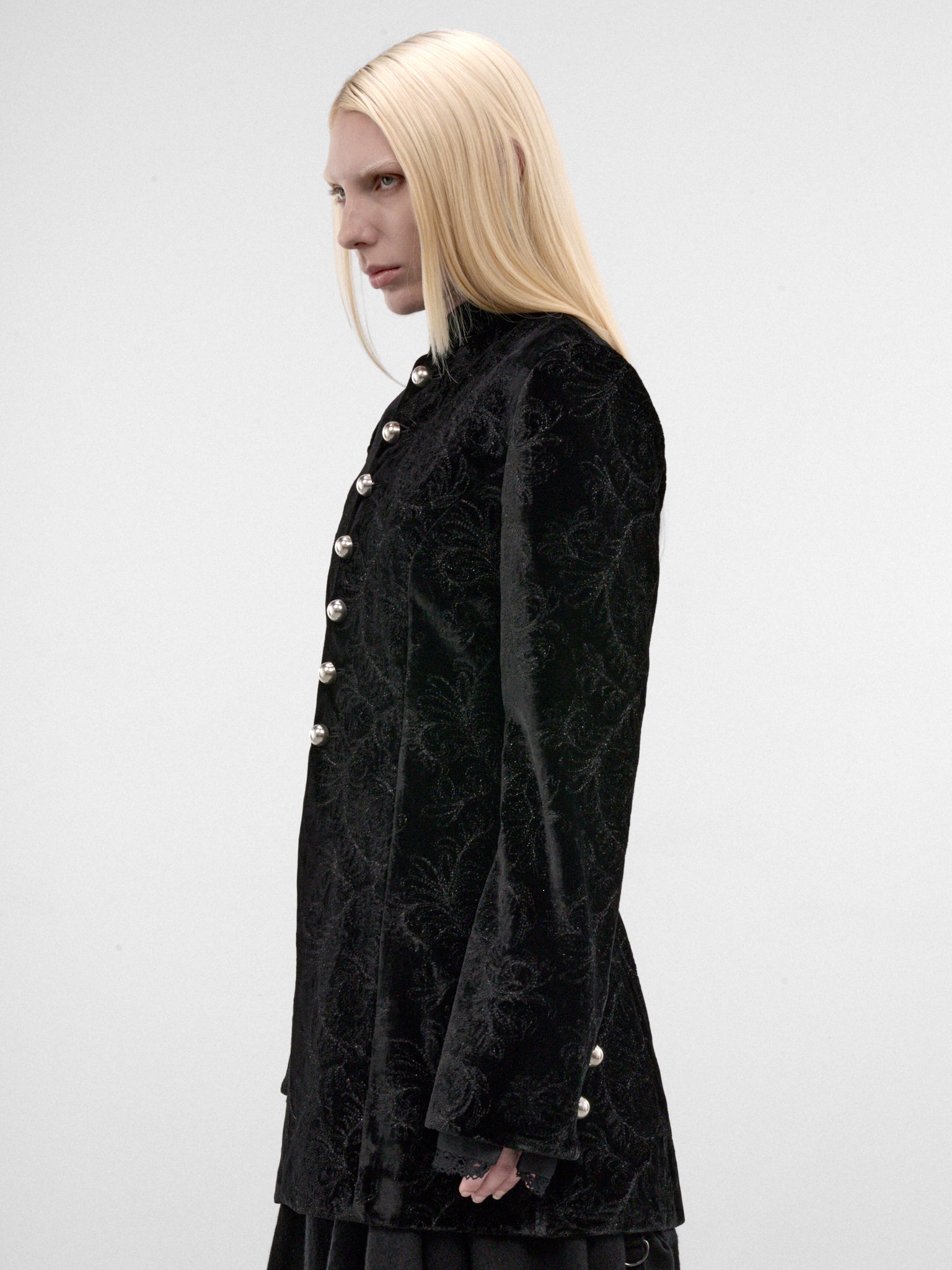 Yana Silk Paisley Marsina Jacket (B0014267-FA753-BLACK)