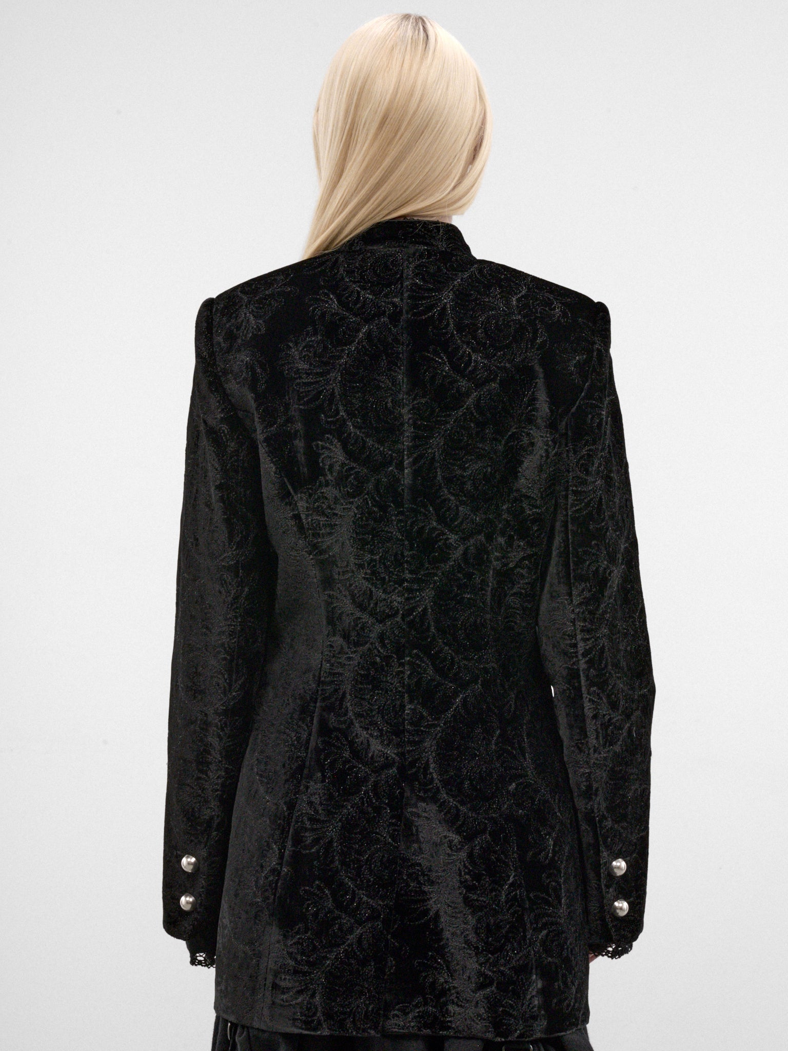 Yana Silk Paisley Marsina Jacket (B0014267-FA753-BLACK)