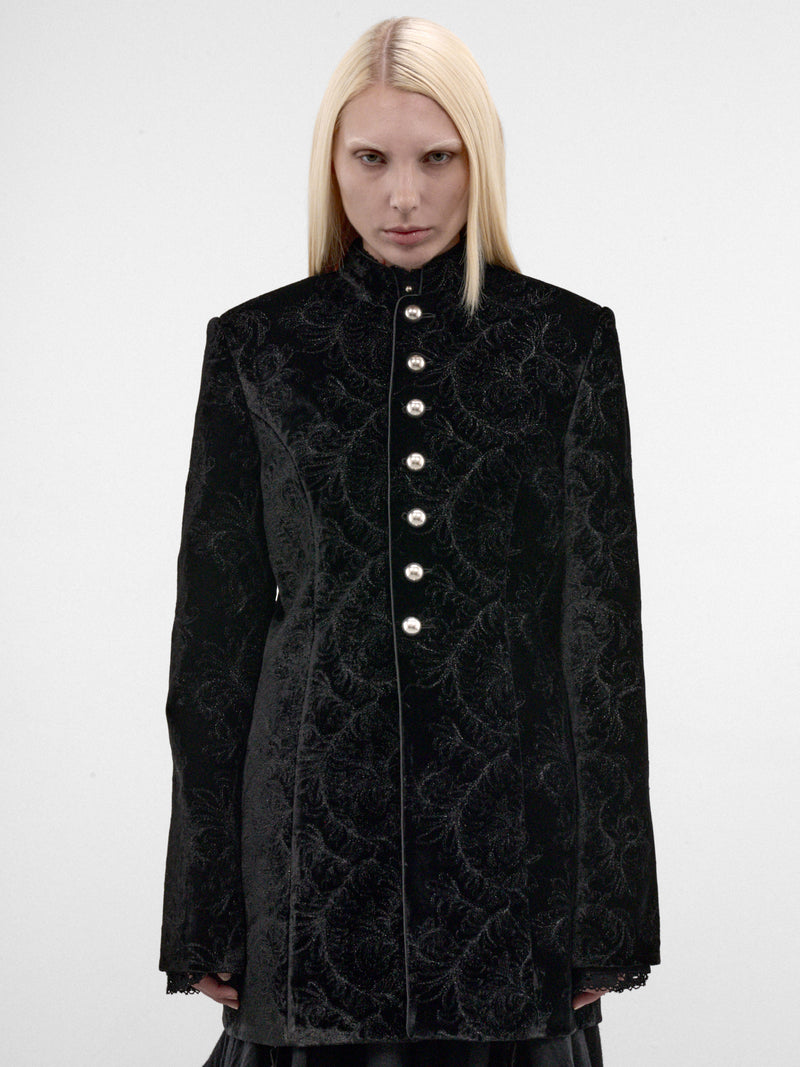 Yana Silk Paisley Marsina Jacket (B0014267-FA753-BLACK)