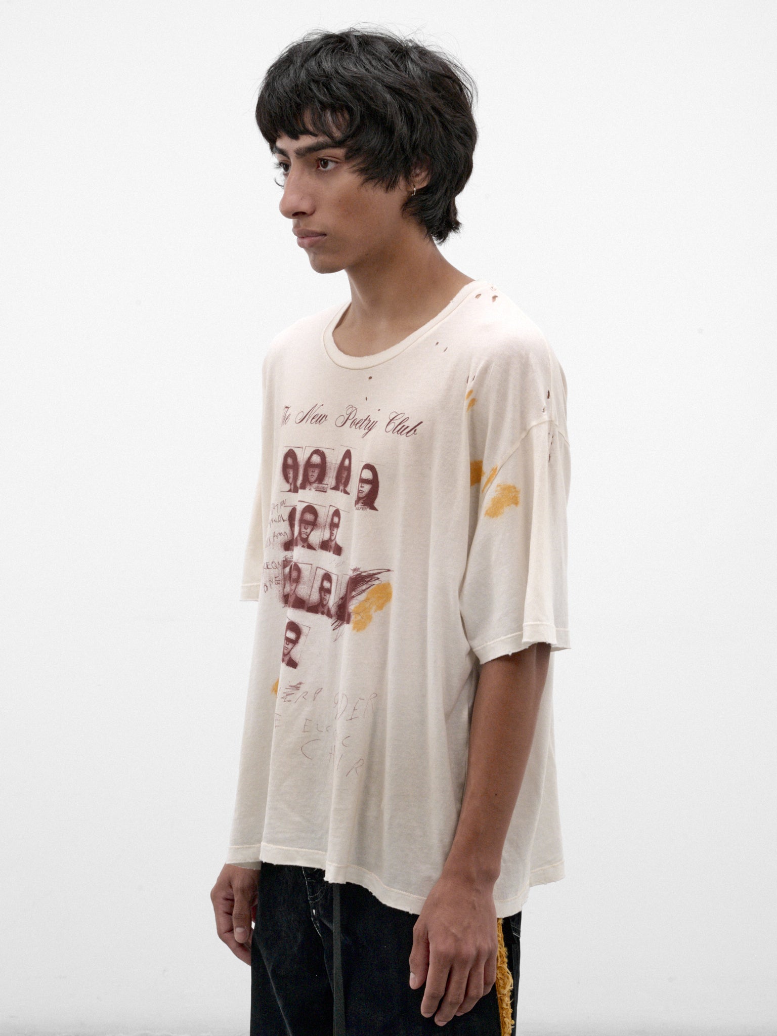 Lu Poetry Graphic Boxy Tee (B0014440-FA789-CHALK)