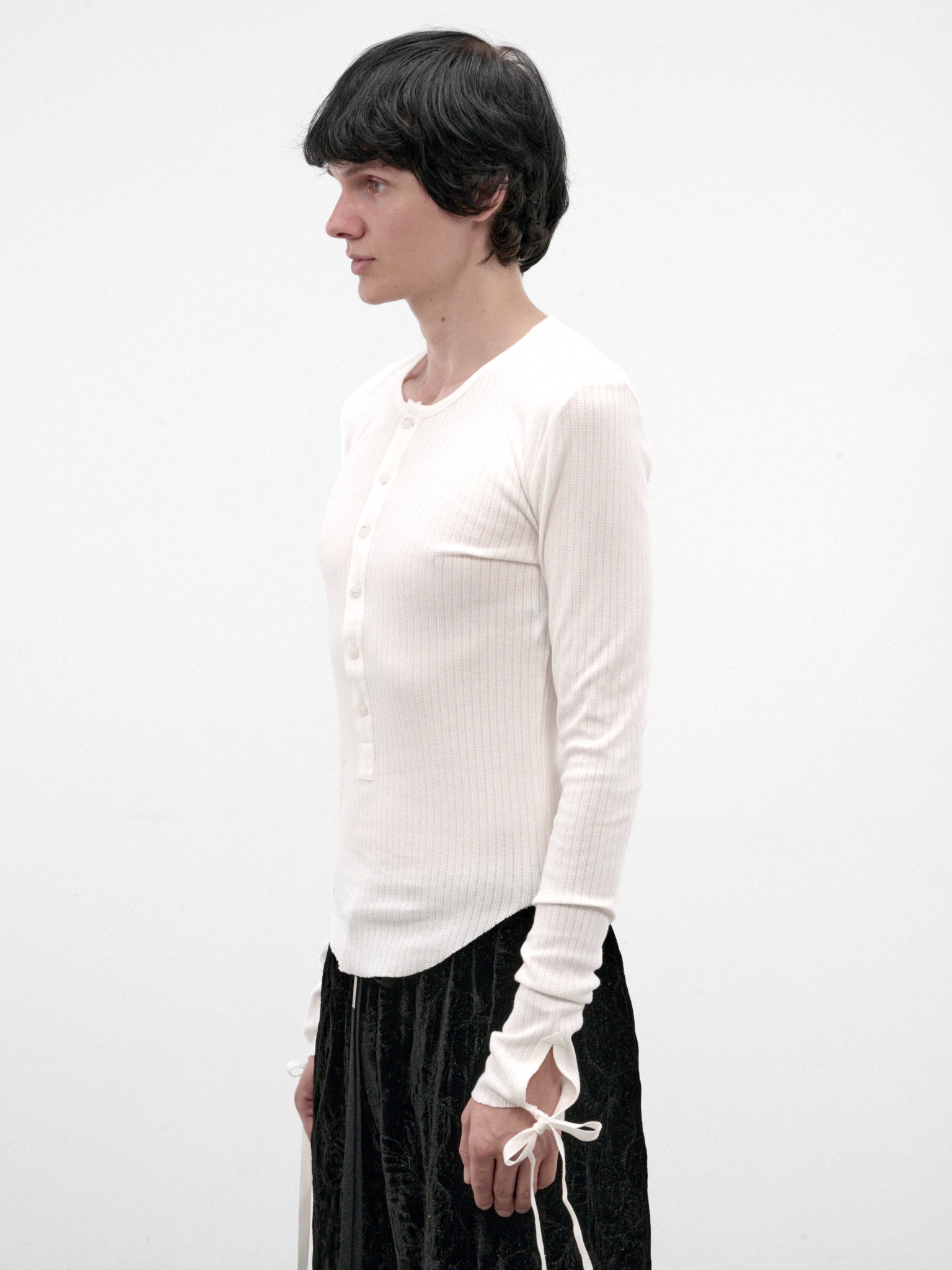 White Blas Long Sleeve Henley (B0014466-FA766-NATURAL-WHITE)