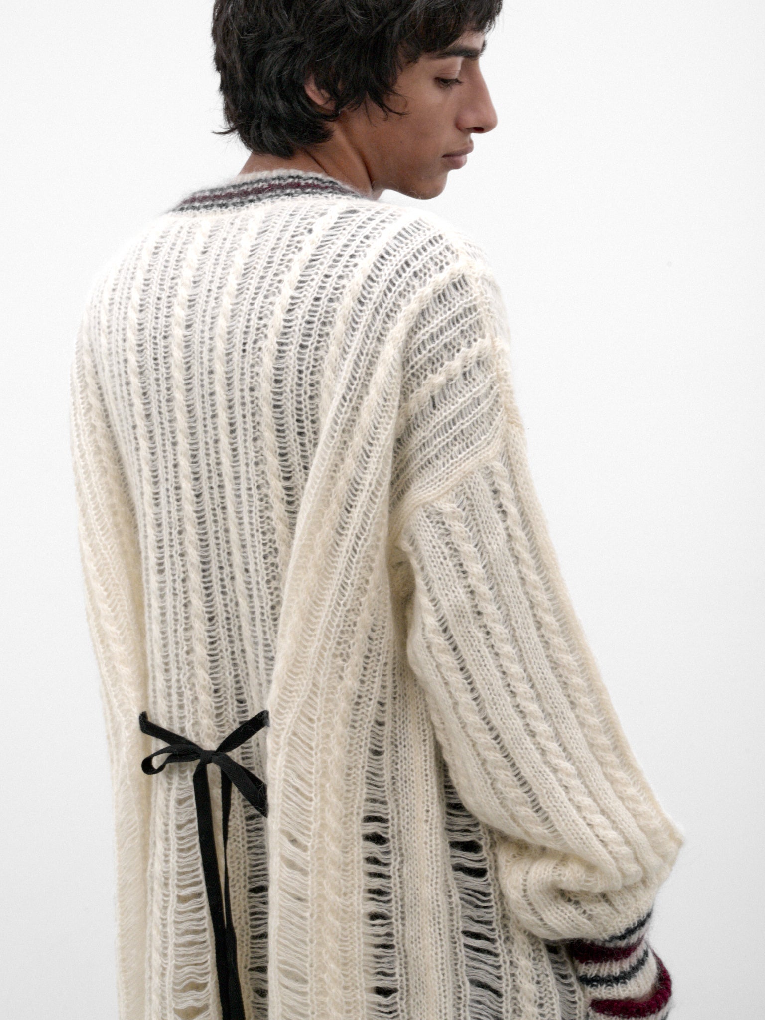 Ulver Mohair-Wool Knit Cardigan (B0014467-KN096-WARM-WHITE)