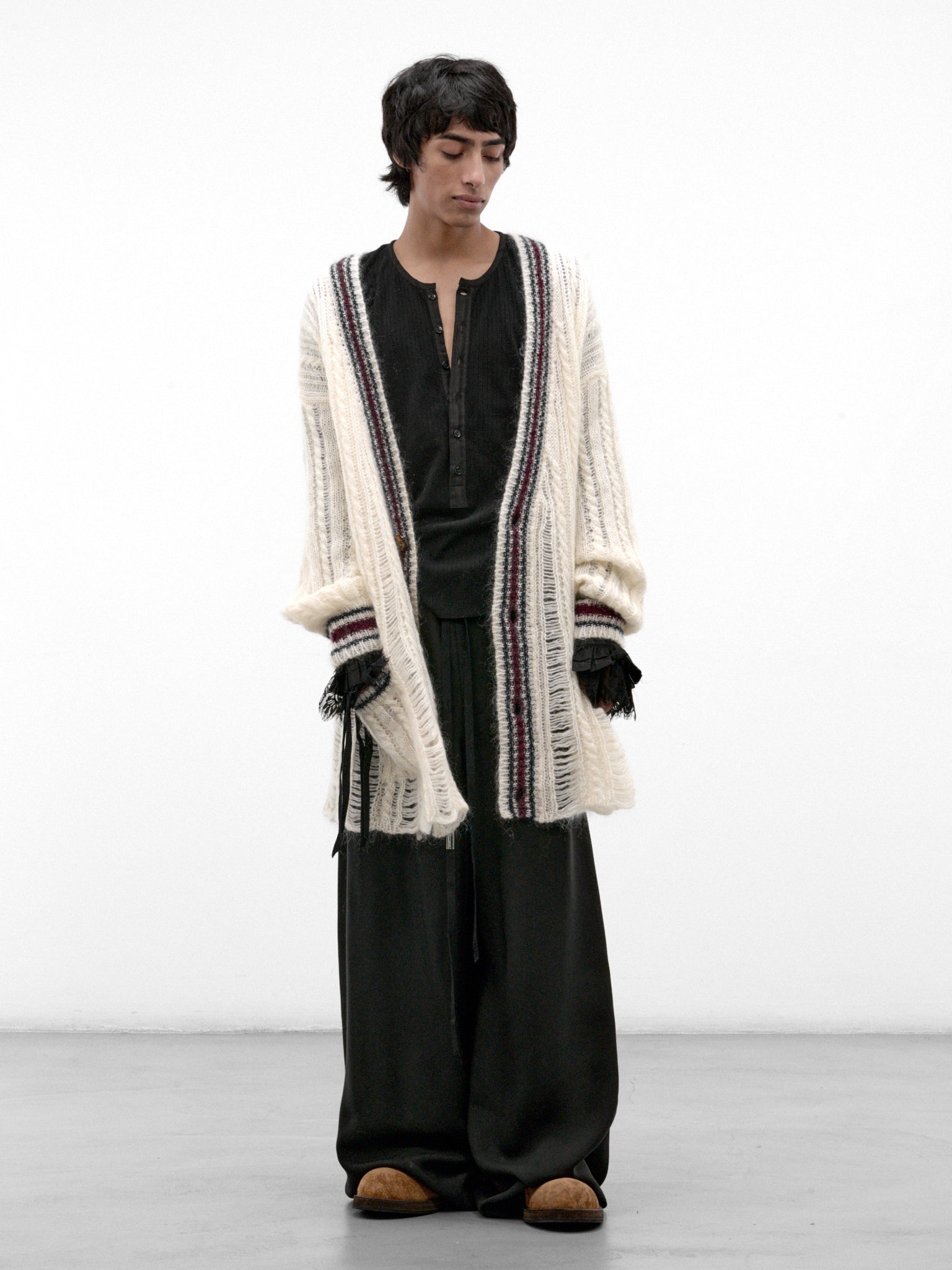 Eron Wide Lounge Pants (B0014657-FA558-BLACK)