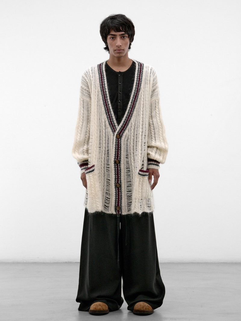 Ulver Mohair-Wool Knit Cardigan (B0014467-KN096-WARM-WHITE)