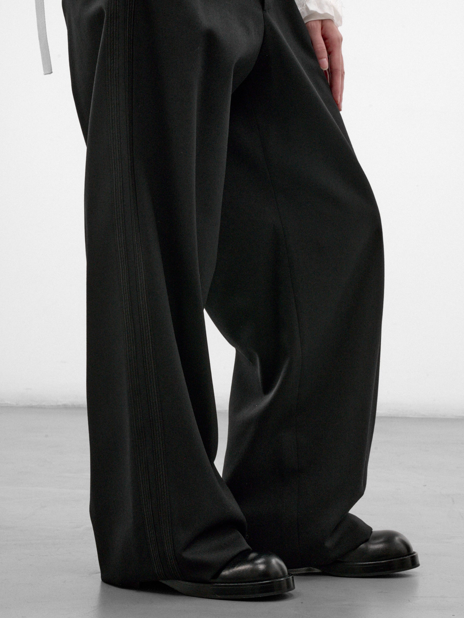 Black Wide Leg Trousers (#B0014518-FA761-BLACK)