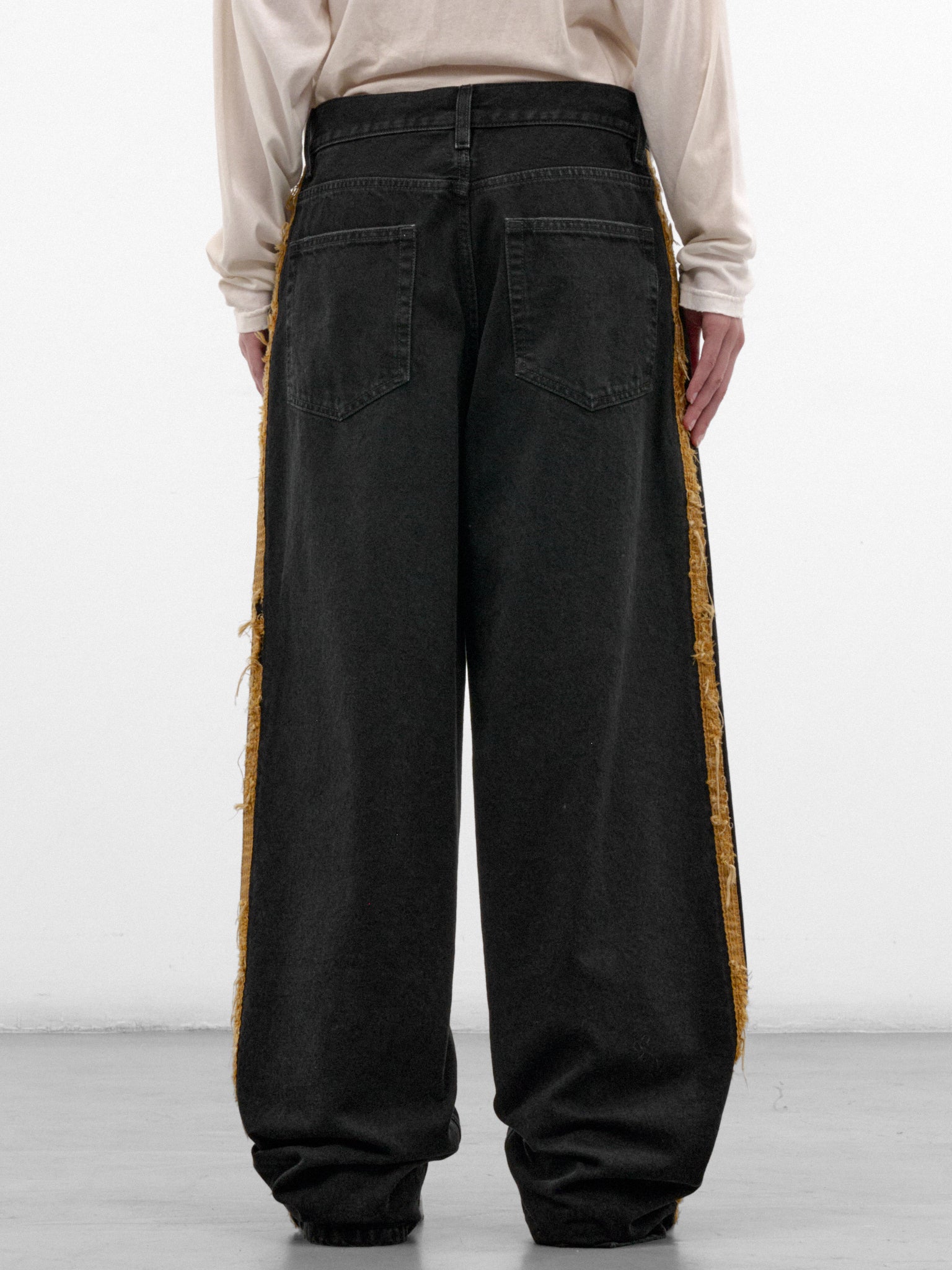 Annela Denim Wide Jeans (B0014555-FA788-FADED-BLACK)