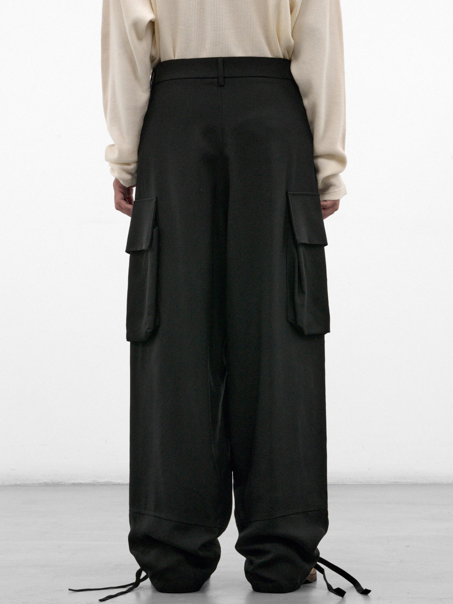 Berger Black Wide Cargo Pants (B0014655-FA558-BLACK)