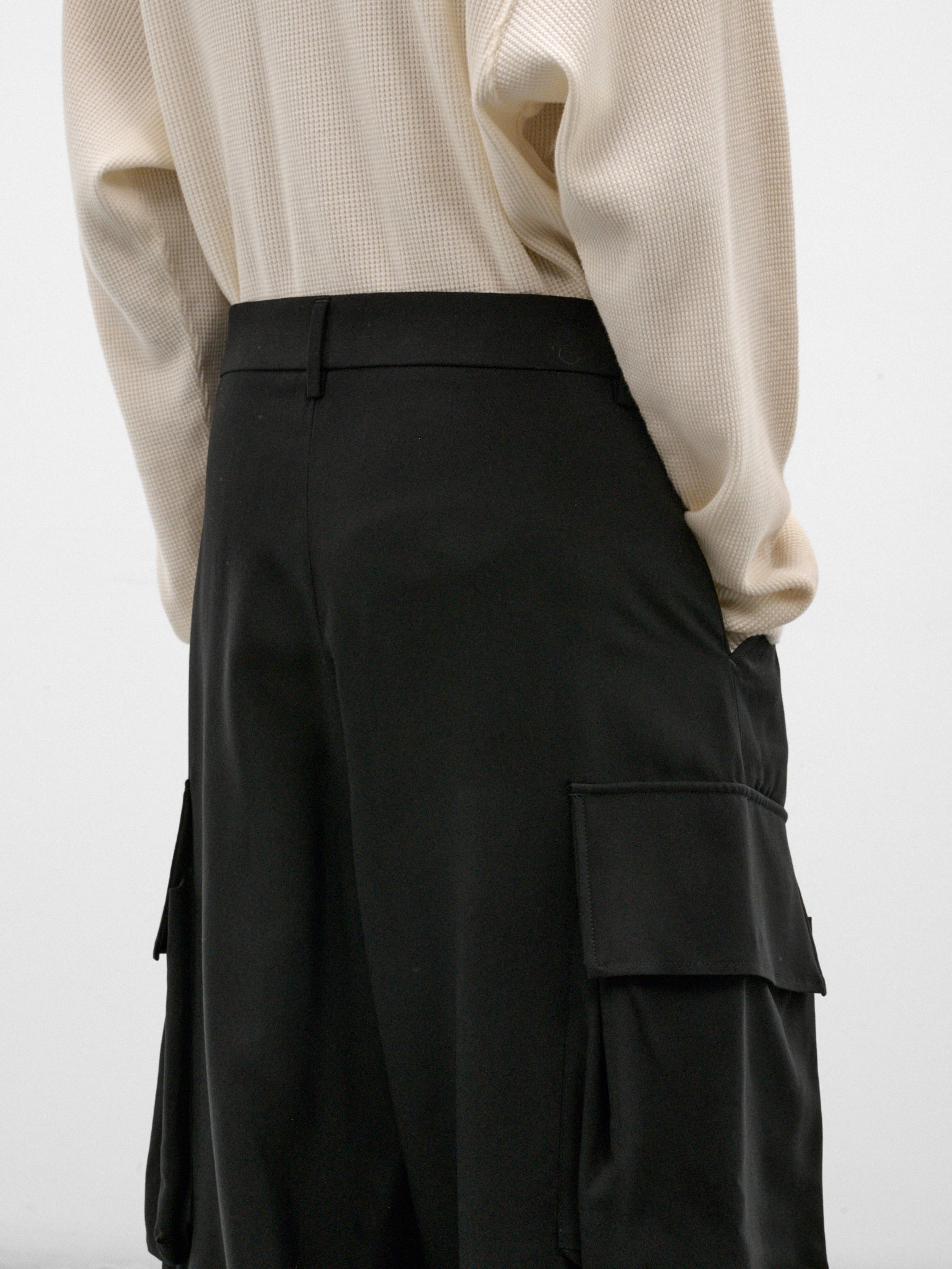 Berger Black Wide Cargo Pants (B0014655-FA558-BLACK)