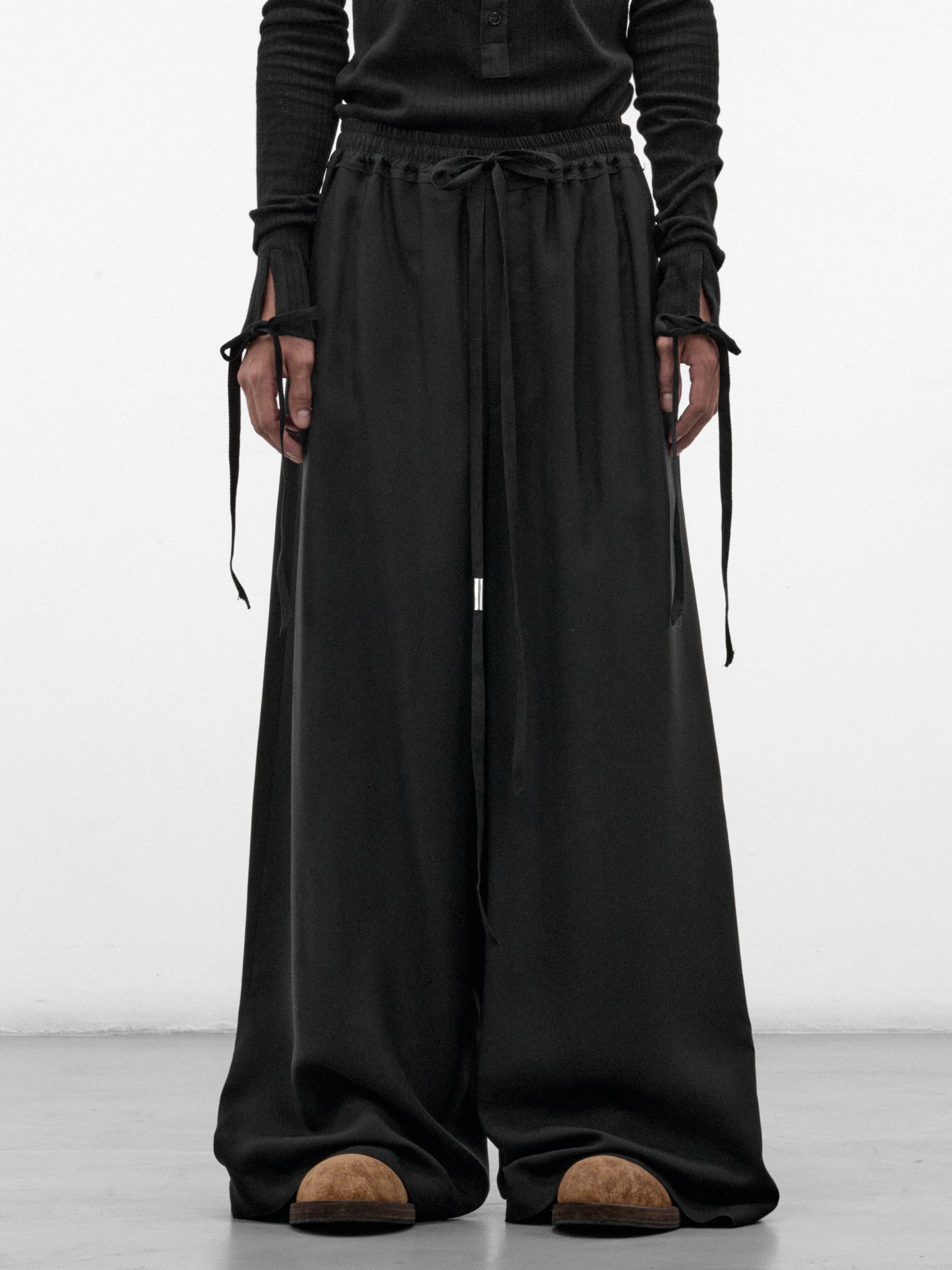 Eron Wide Lounge Pants (B0014657-FA558-BLACK)