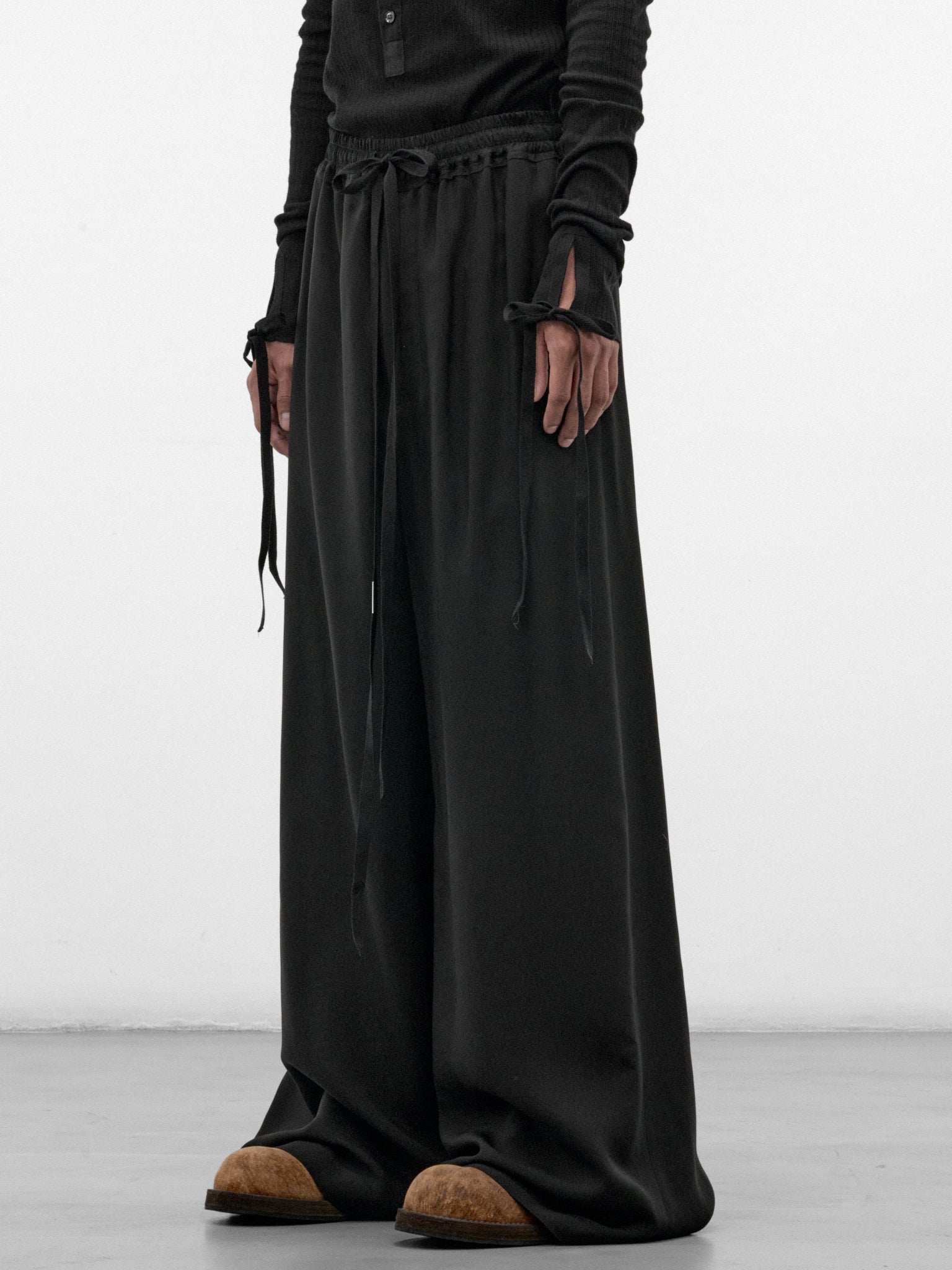 Eron Wide Lounge Pants (B0014657-FA558-BLACK)