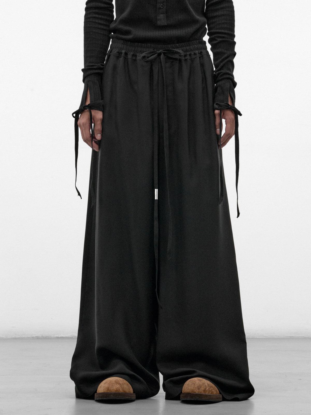 Eron Wide Lounge Pants (B0014657-FA558-BLACK)
