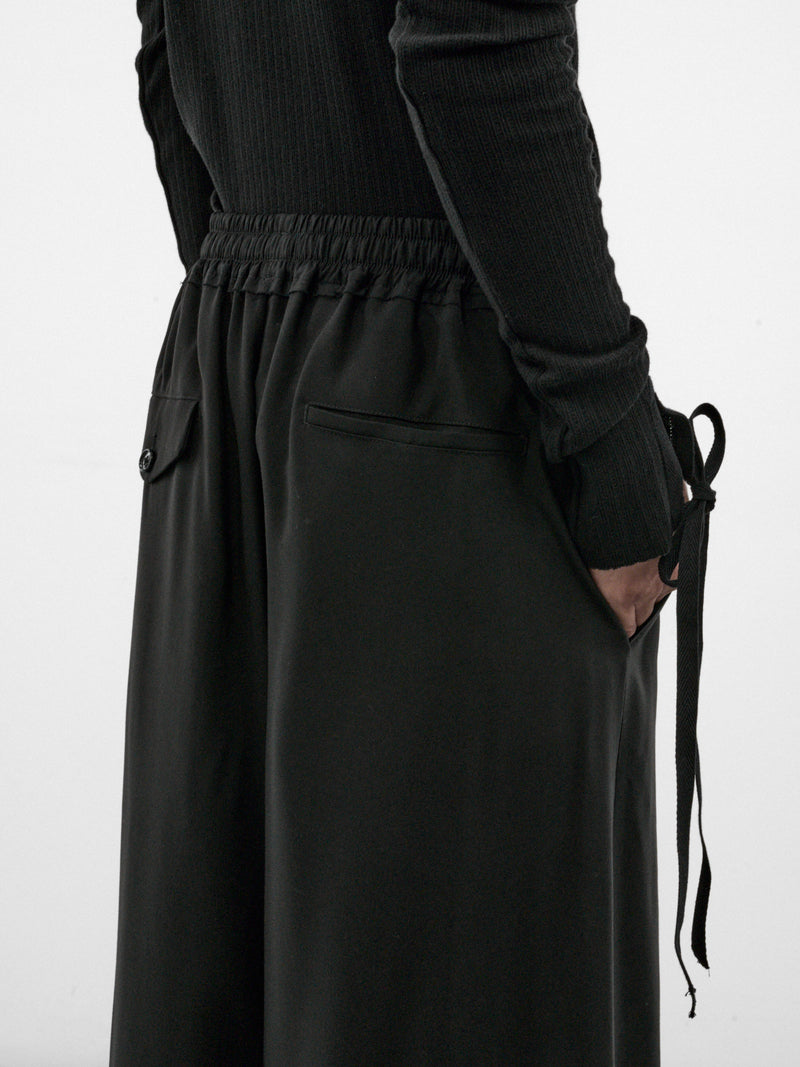 Eron Wide Lounge Pants (B0014657-FA558-BLACK)