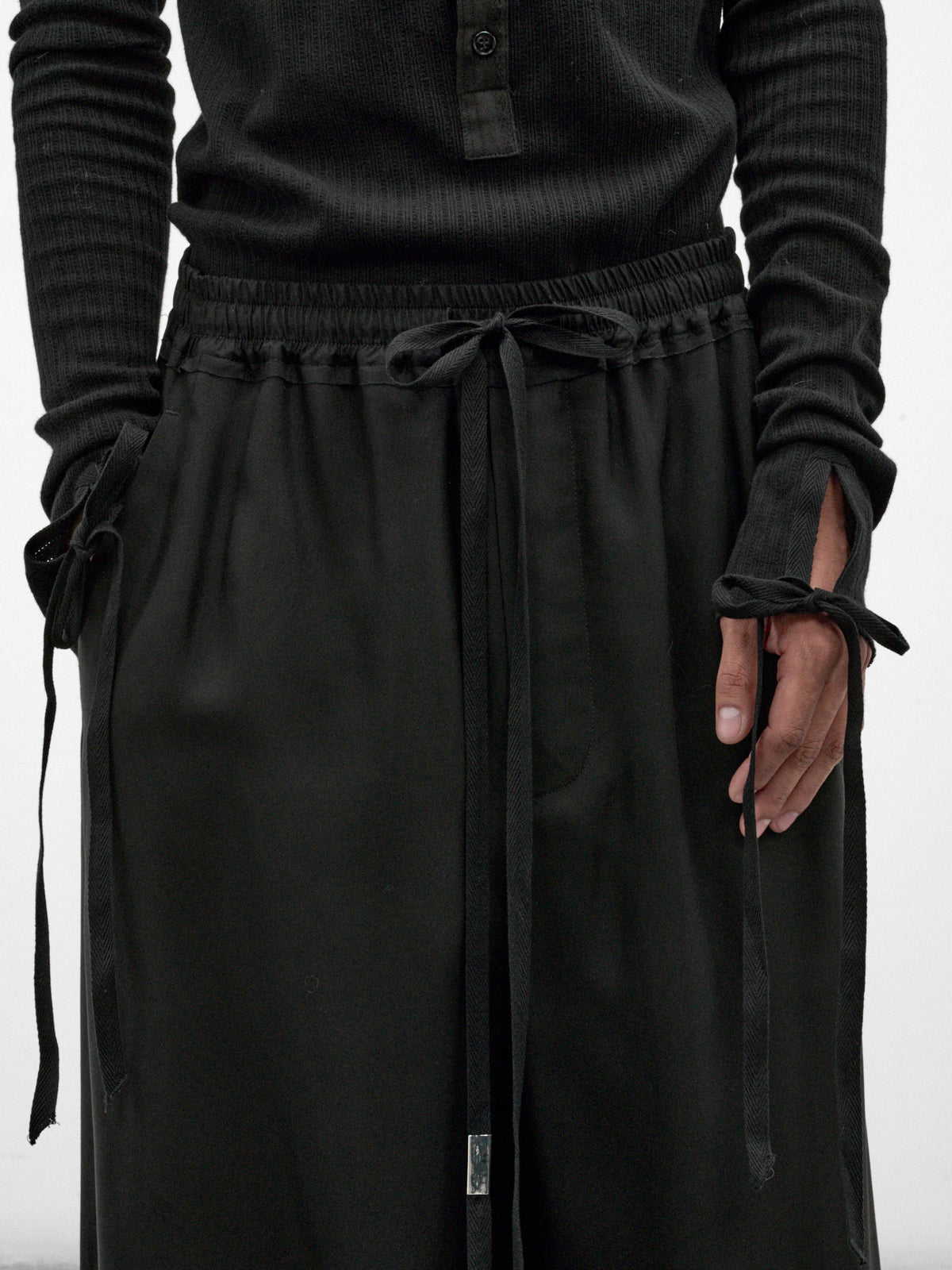 Eron Wide Lounge Pants (B0014657-FA558-BLACK)