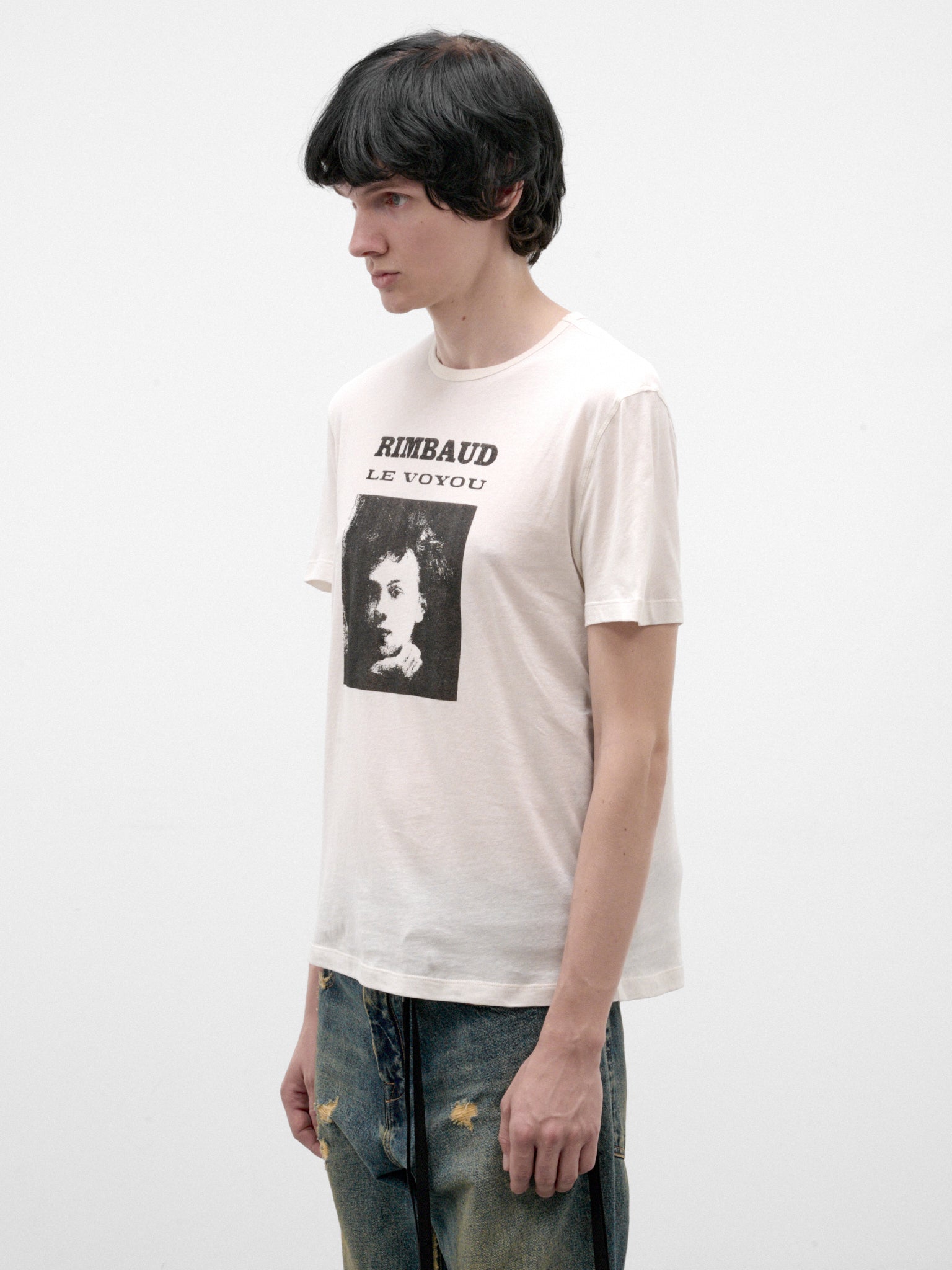 White Baptist Rimbaud Graphic Tee (B0014661-FA205-IVORY)