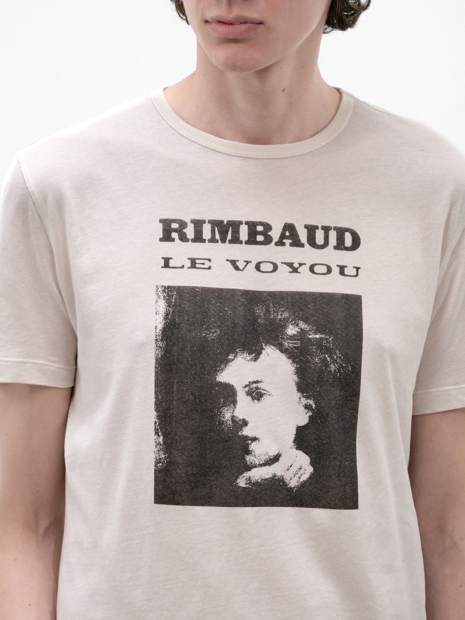 White Baptist Rimbaud Graphic Tee (B0014661-FA205-IVORY)