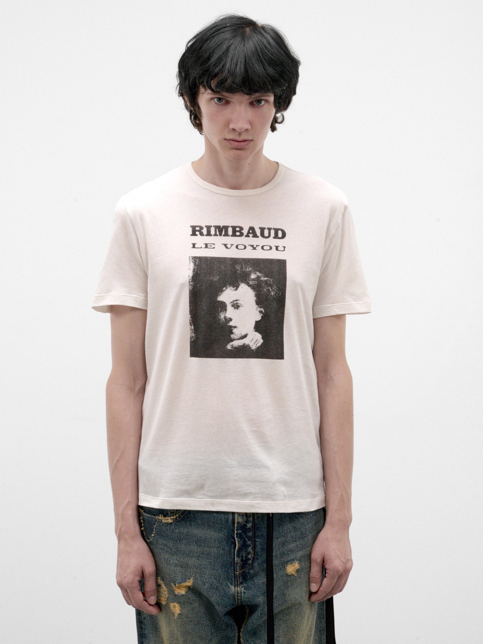 White Baptist Rimbaud Graphic Tee (B0014661-FA205-IVORY)