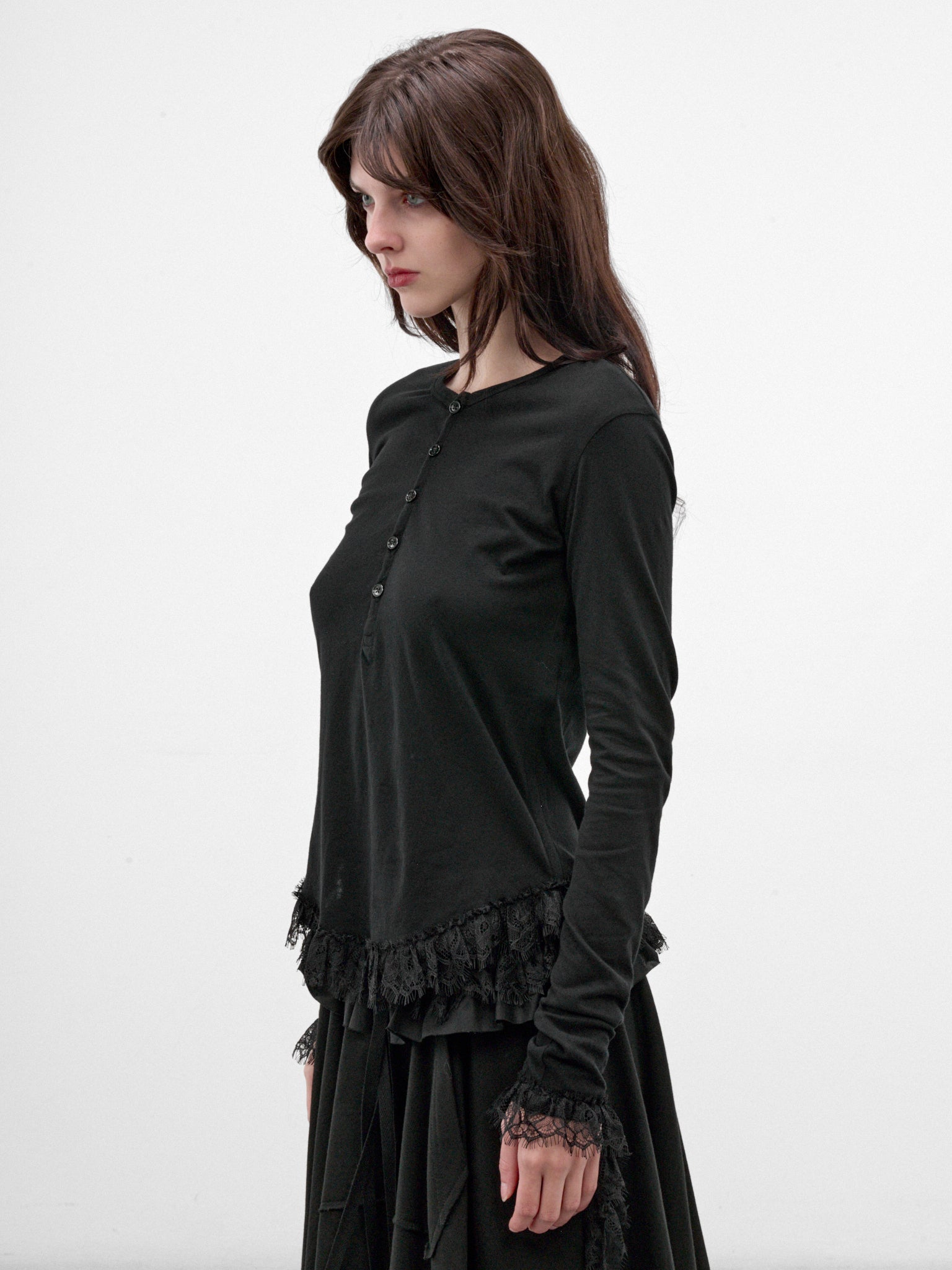 Mare Black Cotton Cropped Top (#B0014684-FA206-BLACK)