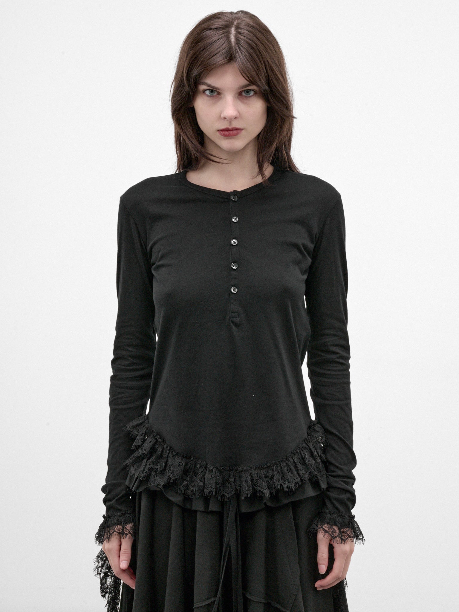 Mare Black Cotton Cropped Top (#B0014684-FA206-BLACK)