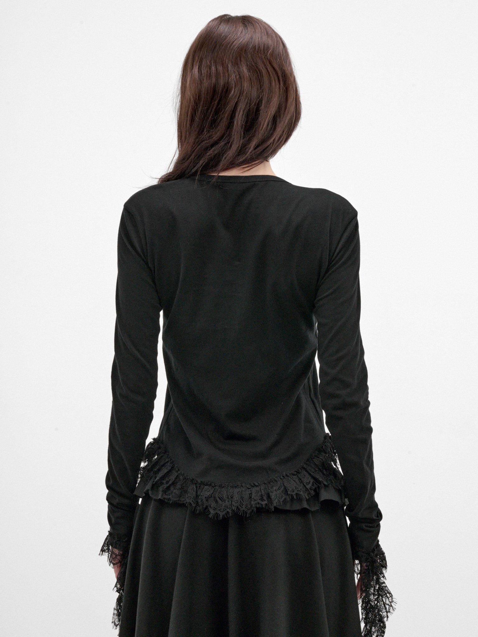 Mare Black Cotton Cropped Top (#B0014684-FA206-BLACK)